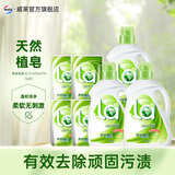 妈妈壹选洗衣液天然皂液 无添加柔顺去污去渍 16斤（2L*3瓶+500ml*4袋）