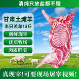 临小夏甘肃临夏土滩羊肉羊腿整根原切现宰现发靖远羊后腿前腿肉火锅食材 精品小羔羊半只*13斤
