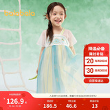 巴拉巴拉女童连衣裙儿童裙子夏装刺绣国风汉服襦裙新中式208225111032