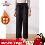 俞兆林中老年女装冬装加绒裤妈妈装加厚休闲裤奶奶老人保暖裤 Y244K3033