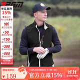 PGM 高尔夫服装 男装马甲 秋冬保暖背心 防风外套 吸光发热面料 YF164-黑色【加绒内里】 XL