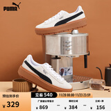 彪马（PUMA）复古增高厚底松糕鞋女子新款休闲鞋PLATFORM 365830 白-黑色-15 35.5