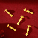 实时金【足金9999】足金如意水贝黄金如意五福临门摆件黄金投资收藏送礼 金如意(足金999.9) 2克/件(足金 五福如意)