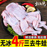 北海湾牛蛙 蛙肉 鲜活现杀免处理去皮生鲜半成品烧烤食材干锅香辣大牛蛙 大号牛蛙 净重4斤【12-14只】