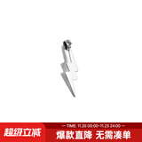 马登福叔美式复古925纯银项链牛皮绳挂脖男女同款可选银饰吊坠ins配件首饰 小闪电