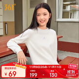 361°卫衣女秋冬季加绒外套运动休闲圆领长袖套头衫上衣662344801D-1