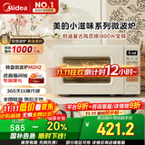 美的（Midea）小滋味系列微波炉变频家用奶油风百搭复古转盘式一级能效微波炉以旧换新20L（M2H2）