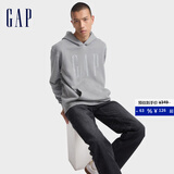 GAP男女装字母logo印花连帽抓绒长袖口袋卫衣上衣609135 灰色 M (170/92A) 亚洲尺码