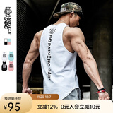 MUSCLE DOG 肌肉狗背心男 夏季宽松无袖快干吸汗坎肩运动健身训练 黑色 S
