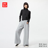 优衣库女装运动宽腿裤/阔腿裤宽松卫裤25秋冬新款479620 03 灰色 S /155/64A