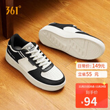361°运动男鞋秋冬季学生复古厚底增高小白休闲板鞋子男672426615-4