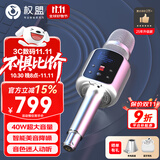 权盟K歌麦克风 话筒音响一体自带声卡麦克风家庭ktv音响套装 无线家用户外唱歌直播录歌卡拉OK 【性价比推荐】标准版无U段     40W超大音量