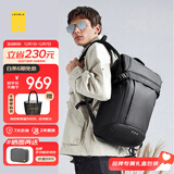 地平线8号（LEVEL8）双肩包男女士17.3英寸大容量笔记本电脑包通勤书包轻旅行商务背包