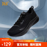 361°运动鞋男飞翼4秋冬季透气登山休闲厚底慢跑步鞋子男672412213-10