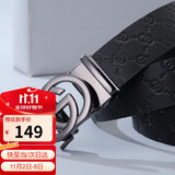 高尔夫（GOLF）男士皮带双面头层牛皮腰带G字母自动扣裤带礼盒装送男友父亲礼物