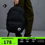 匡威（Converse）官方 Straight Edge男女休闲简约双肩包书包10021138 10021138-A01/黑色 OSFA
