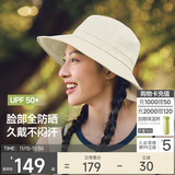 蕉下（beneunder）遮阳帽子女透气渔夫帽防晒帽钓鱼帽防泼水户外AS713白