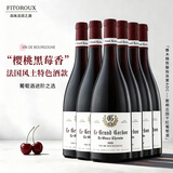 菲特瓦【连续7年金奖得主】法国原瓶进口红酒AOC干红葡萄酒赠礼盒 勃艮第丘干红 6支装