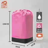三匠搬家打包袋物流快递中转袋打包搬家神器防水超大耐磨粉色50*50*100cm