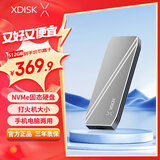 小盘(XDISK)512GB USB3.2移动固态硬盘（PSSD）M系列Type-C亮灰固态Nvme协议超簿便携手机直连兼容MAC