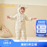 巴拉巴拉儿童轻薄羽绒服男女童冬装连体衣2025造型可爱趣味萌208425120203