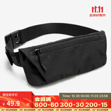迪卡侬运动胸腰两用男女腰包斜挎包手机袋春夏WSSA午夜黑均码 4331748