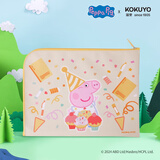 国誉(KOKUYO)小猪佩奇联名系列学生科目分类文件袋拉链袋科目袋 黄色 1个 WSG-KU7MK11-3