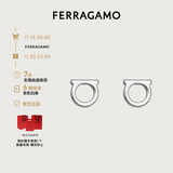菲拉格慕（Ferragamo）女士GANCIO黄铜耳钉 0696433 礼物送女友
