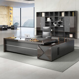 圣黎老板桌椅总裁办公桌组合办公室大班台经理主管桌 班前椅一把