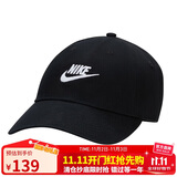 耐克NIKE运动配饰男女太阳帽棒球帽CLUB CAP帽子FB5368-011黑M/L