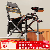 佳之钓全地形钓椅新款钓鱼椅台钓椅多功能便携铝合金躺椅钓台 6档调节【升级加宽加固】套餐一