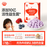 秋田满满高钙益生菌酸奶溶豆莓莓味宝宝儿童零食易吞咽享婴儿食谱18g 6月+