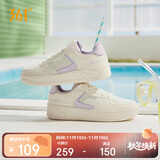 361°运动女鞋秋冬季透气开学厚底增高小白休闲板鞋子女682426611-5