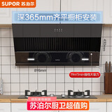 苏泊尔（SUPOR）抽吸排油烟机家用19风量侧吸式小户型型齐平橱柜不碰头以旧换新DJ13S