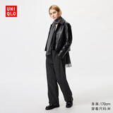 优衣库女装保暖休闲长裤/休闲裤裤子25秋冬新款479402 09 黑色 L /160/72A