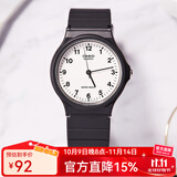 卡西欧手表 学生运动简约石英小黑表 休闲指针防水初高中生手表七夕礼物 MQ-24-7B