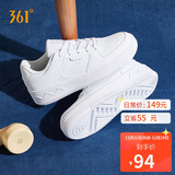 361°运动女鞋秋冬季学生复古厚底增高小白休闲板鞋子女682116601F-7