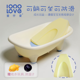 MYKODA婴儿洗澡盆新生婴儿洗澡浴盆婴儿澡盆0-3岁可坐躺新生儿童用品 【0-3月新生儿推荐】香草浴盆+海绵垫