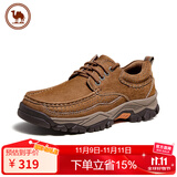 骆驼 休闲运动男鞋复古牛皮工装鞋厚底时尚百搭 P14A307615 驼色 42 