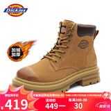 Dickies男士马丁靴高帮时尚男靴工装靴情侣靴男 土黄-加绒 39-男女款