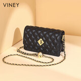 viney包包女包牛皮链条包轻奢百搭单肩斜挎包生日礼物高级感送女友老婆