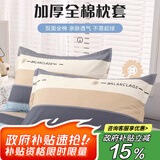 艾薇 全棉枕头套枕套学生单人枕芯套纯棉枕套一个 罗马时代 48*74cm
