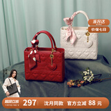 纽芝兰（NUCELLE）戴妃包包女2025手提婚包大容量单肩斜挎包生日情人节礼物送老婆