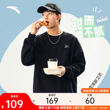 安踏休闲卫衣男女同款冬季圆领套头衫打底衫针织宽松运动潮流上衣