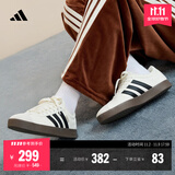 adidas「T头鞋」VL COURT复古休闲板鞋德训鞋男女阿迪达斯轻运动 汉玉白/黑色/树脂黄   37