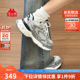 卡帕（Kappa）女鞋增高老爹鞋子女款秋季厚底跑步鞋休闲运动慢跑鞋 奥运灰 38.5