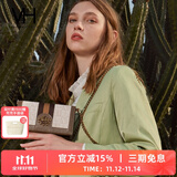 VANESSA HOGAN VH女包梵临小方包轻奢复古手机包潮流单肩链条斜挎包礼物送女友 杏色