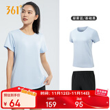 361°跑步运动套装女士夏季衣服新款休闲短袖短裤两件套662414001H-5