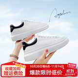 奥古狮登小白鞋女2025新款百搭休闲白色板鞋子女军训运动鞋女舒适轻便女鞋 10216白黑【四季款】 39