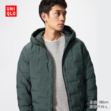 优衣库莫雷加德同款男装女装PUFFTECH空气棉服连帽外套夹克478268 478268/59墨绿色 2XL